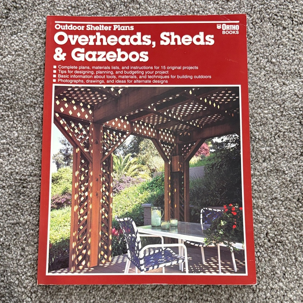 Overheads, Sheds & Gazebos - Red Cover